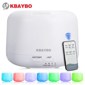 300ml Remote Control Ultrasonic Air Aroma Humidifier With 7 Color LED Lights