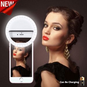 Selfie Ring Light for Iphone 36 LED Lamps Studio Vedio Photo Light Beauty Photography Lighting Lampa Macro & Ring Lights