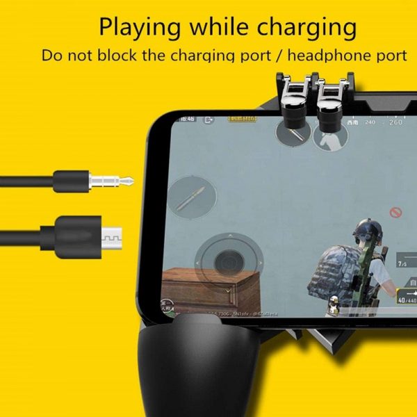 AK66 R11 PUBG Mobile Controller Turnover Button Gamepad for IOS Android Six 6 Finger Operating Peripherals Pubg Trigger G1