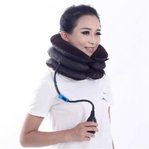 3-Layered Air- Inflatable Vertebra Retractor Neck Support Tractor Treatment for Muscle Strain Instrument for Cervical