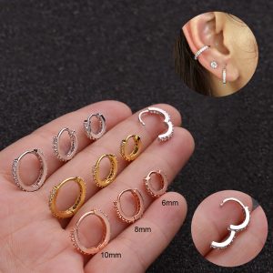 1Pcs New Zircon Earrings Cartilage Earrings