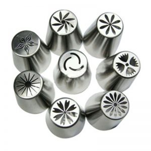 7Pcs/set Tulip Icing Piping Nozzles Cake Decoration Tips 3d printer nozzle Biscuits Sugarcraft Pastry Baking Tool DIY