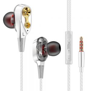 Double Unit Drive In-Ear Earphone Bass Subwoofer Earphone for phone DJ mp3 Sports Earphones Headset Earbud auricular