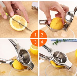 Hand Press Citrus Lemon Squeezer Lime Orange Juicer Fresh Juice Gadget Kitchen Bar fruits Stainless Steel cutter Tool