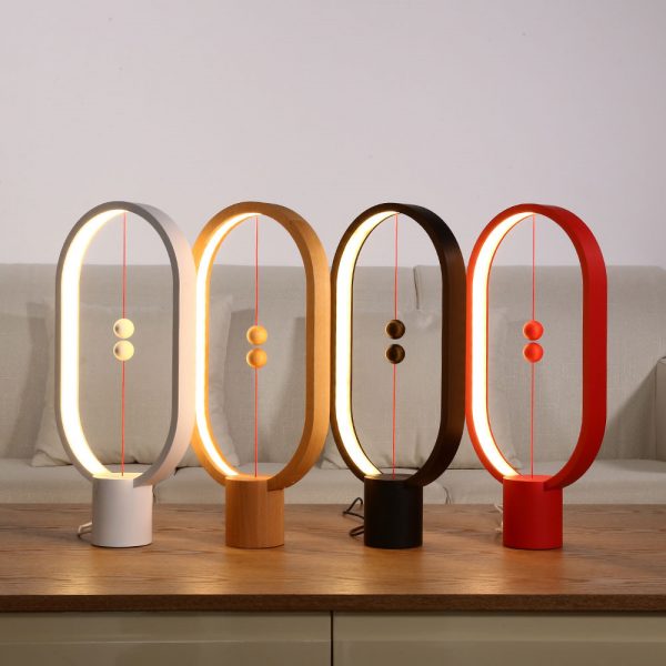 Heng Balance LED Lamp Night Light with USB Power Home Decor Office Bedroom Bedside Table Lamp Light Gift for Children