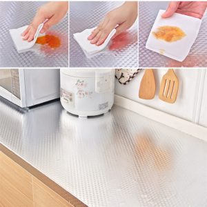 Aluminum Foil Kitchen Stickers Decoration Sticker Self Adhesive Waterproof Wallpaper For Furniture 16" x 78.7"