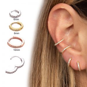 1Pcs New Zircon Earrings Cartilage Earrings