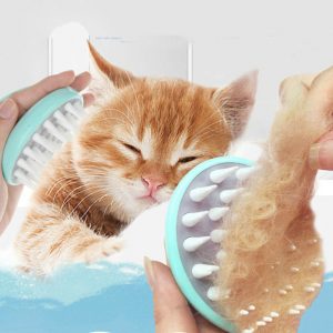 Soft Pet Brush Grooming Dog Puppy Cat Bath Brush Comb Dog Massage Shower