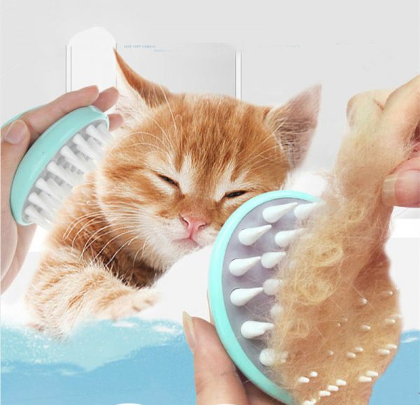 Soft Pet Brush Grooming Dog Puppy Cat Bath Brush Comb Dog Massage Shower