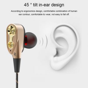 Double Unit Drive In-Ear Earphone Bass Subwoofer Earphone for phone DJ mp3 Sports Earphones Headset Earbud auricular