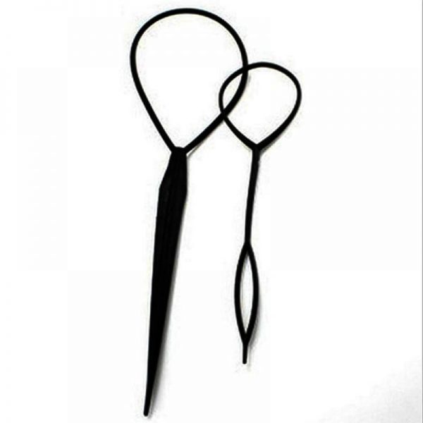 2 Pcs Topsy Tool Hair Braid Twist Braider Hook Bun Ponytail Tail Styling Tool