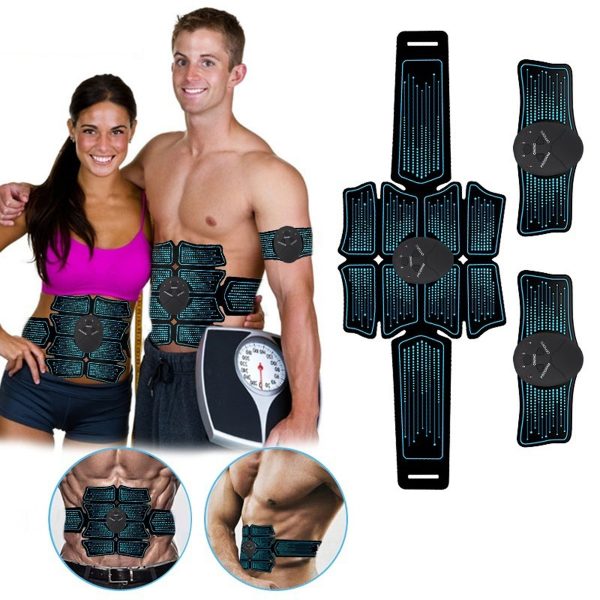 A-TION 6-Modes 8 Pads Extended Version USB Charging Abdomen Muscle Training Gear Body Building Fitness Equipment