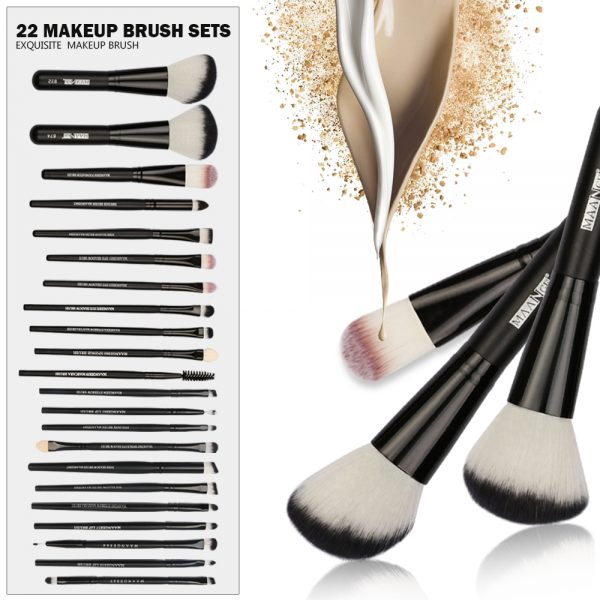 20/22Pcs Beauty Makeup Brushes Set Cosmetic Foundation Powder Blush Eye Shadow Lip Blend Make Up Brush Tool