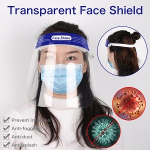 10Pcs Full Face Masks Anti-droplets Anti-fog Dust-proof Face Shield Protective Cover