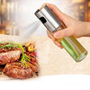 Stainless Steel Oil Spray Bottle Barbecue Water Vinegar Sprayer fuel Injector Glass Pot for Kitchen Tools Accessories