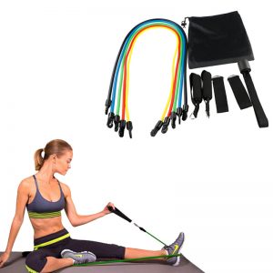 KALOAD 11 Pcs Pull Rope Kits Fitness Resistance Bands Exercises Sport Body Training Yoga Equipment