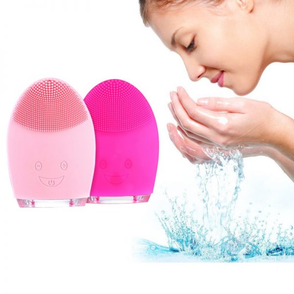 Mini Electric Facial Cleaning Massage Brush Washing Machine Waterproof Silicone Facial Cleansing Devices