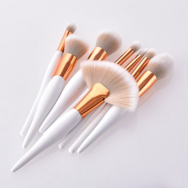 8Pcs Pro Makeup Brushes Set Foundation Powder Eyeshadow Eyeliner Lip Brush Tool