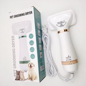 Pet Hair Dryer Portable 2 in 1 Dog Hair Dryer Home Pet Grooming Cat Hair Comb Dog Fur Blower Adjustable Temperature Pet Brush