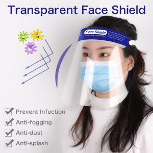 10Pcs Full Face Masks Anti-droplets Anti-fog Dust-proof Face Shield Protective Cover