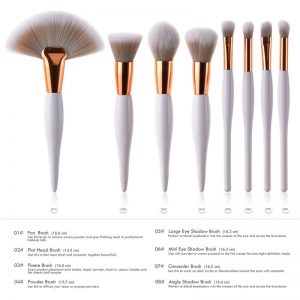 8Pcs Pro Makeup Brushes Set Foundation Powder Eyeshadow Eyeliner Lip Brush Tool