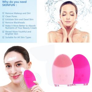 Mini Electric Facial Cleaning Massage Brush Washing Machine Waterproof Silicone Facial Cleansing Devices