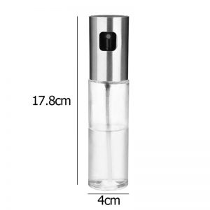 Stainless Steel Oil Spray Bottle Barbecue Water Vinegar Sprayer fuel Injector Glass Pot for Kitchen Tools Accessories