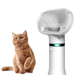 Pet Hair Dryer Portable 2 in 1 Dog Hair Dryer Home Pet Grooming Cat Hair Comb Dog Fur Blower Adjustable Temperature Pet Brush