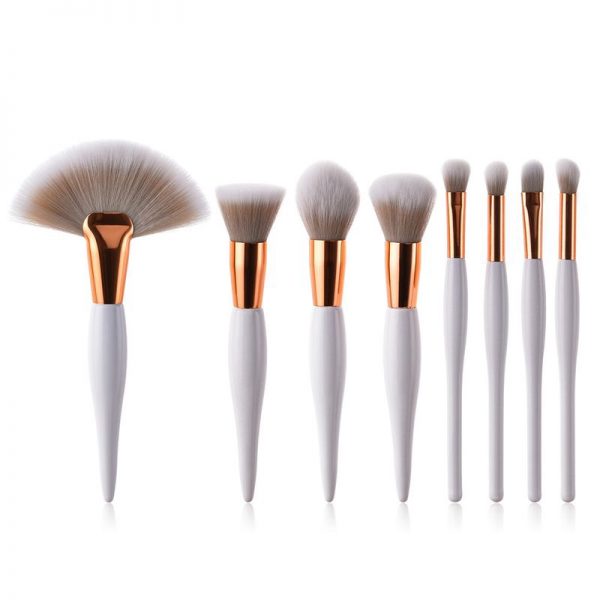 8Pcs Pro Makeup Brushes Set Foundation Powder Eyeshadow Eyeliner Lip Brush Tool