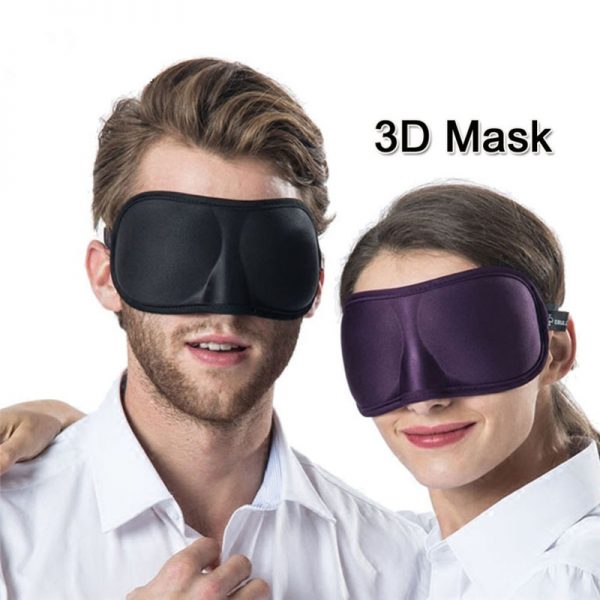 Sleeping Mask 3D Super-Soft Breathable Fabric Eyeshade Eye Mask Portable Aid Eye Mask Cover Eyepatch for Travel Sleep Rest