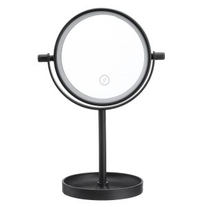 Portable 360° Rotaty 14 LED Light Makeup Mirrors Vanity Table Lamp Touch Screen