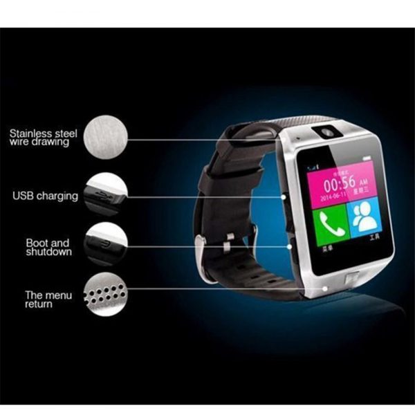 LATEST DZ09 Bluetooth Smart Watch Camera SIM Slot For HTC Samsung Android Phone