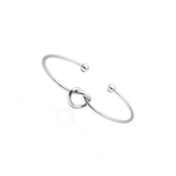 Elegant Women Stainless Steel Tied Knot Cuff Bracelets Bangles Stainless Steel Gifts for Her