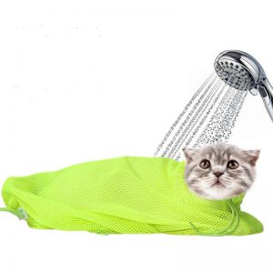 Pet Cat Cleaning Grooming Bag Add Hat Multi-function Bath Nail Cutting Pick Ear Protect Bags