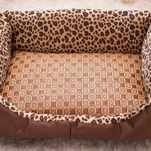 Pet Dog Cat Hot Summer Cooling Bed Rattan Tatami Bamboo Cozy Sleep Pad Mat Multiuse Tatami Seat