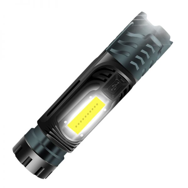 XANES® W750 XHP99+COB 2000LM Strong LED Flashlight With Side Light & Magnet Tail Zoomable Tactical LED Torch For Hunting Camping