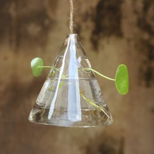 Hanging Triangle Glass Hydroponics Flower Vase Home Garden Wedding Party Decoration