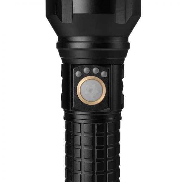 XHP90 9000LM High Lumen Zoomable Flashlight Set With 2x 26650 Battery, CAMTOA Rechargeable&Power Indicator Strong LED Torch Emergency For Home Outdoor
