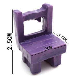 Mini Resin Stool Chair Desk Figurine Micro Landscape Ornament Gardening Decoration DIY Bonsai Craft