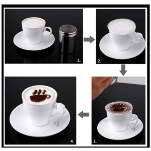 Chocolate Shaker Cocoa Flour Icing Sugar Powder Coffee Sifter Stainless Coffee Tools