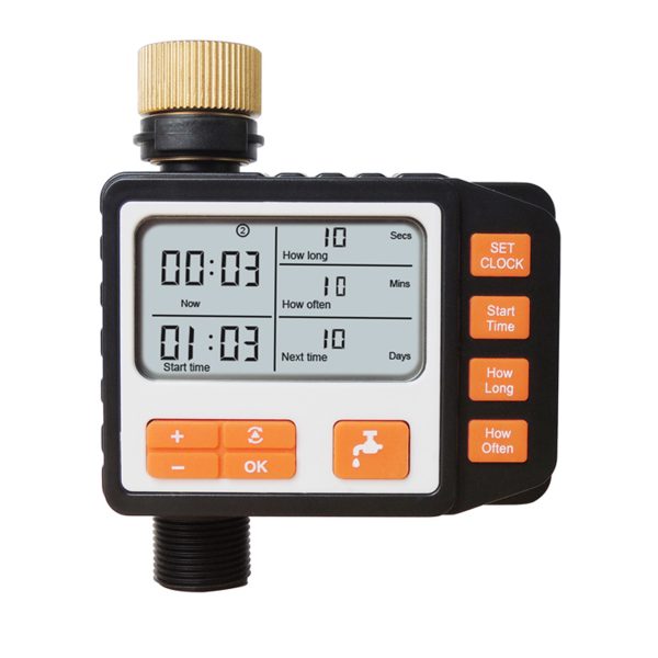 Automatic Irrigation Water Timer LCD Screen Sprinkler Controller Outdoor Garden