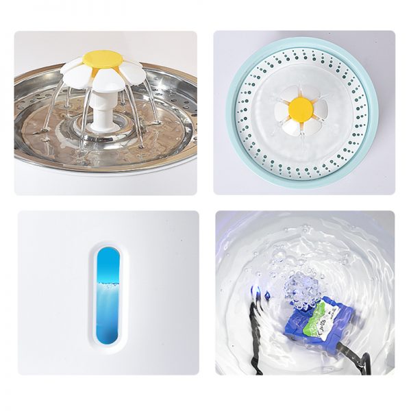 Cat Pet Water Fountain Dog Drinking Bowl Pet USB Automatic Water Dispenser Super Quiet Drinker Auto Feeder
