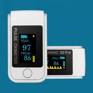 Digital Blood Pressure Monitor Pulse Heart Beat Rate Meter Sphygmomanometer + Finger-Clamp Pulse Oximeter Blood Oxygen Saturation Monitor