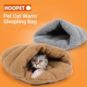HOOPET Pet Cat Warm Sleeping Bag Fleece Cat House Kennel
