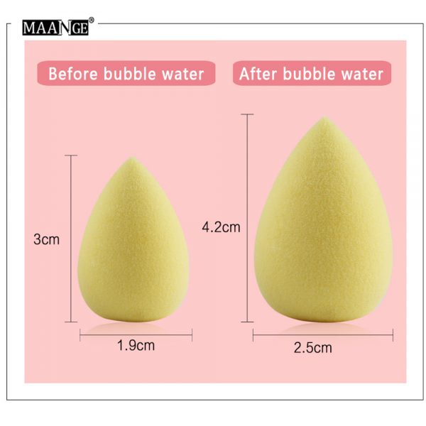 10Pcs/Box Mini Cute Powder Foundation Makeup Cosmetic Concealer Highlight Sponge Puff Bigger in Water Face Beauty Tools