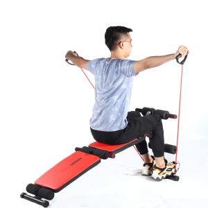 Adjustable Sit up Bench Abdominal Exercise Backrest Fitness Home Gym Workout Max Load 300kg