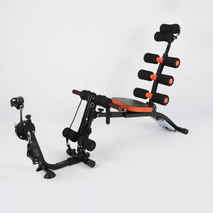 Multifunction 6-in-1 Foldable Adjustable Bench Dumbbell Stool Abdominal Training Exercise Bench Max Load 100kg