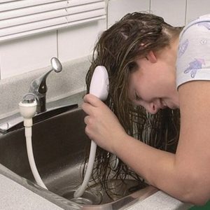 Dog Shower Head Spray Drains Strainer Pet Bath Hose Sink Washing Hair Pet Hairdresser Hair Wash Pet Push Saving Shower