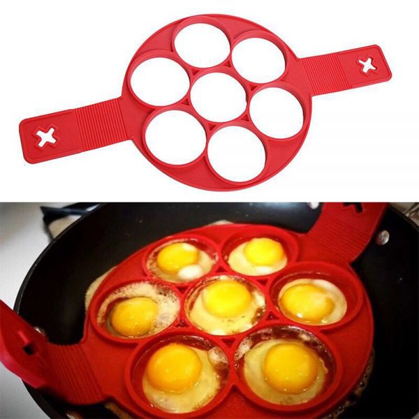 Nonstick Cooking Tool Egg Ring Maker Egg Silicone Mold Pancake Cheese Egg Cooker Pan Flip Kitchen Baking Accessories