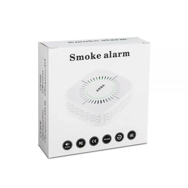2Pcs 433MHz Wireless Smoke Detector Fire Security Alarm Protection Smart Sensor For Home Automation Works With SONOFF RF Bridge